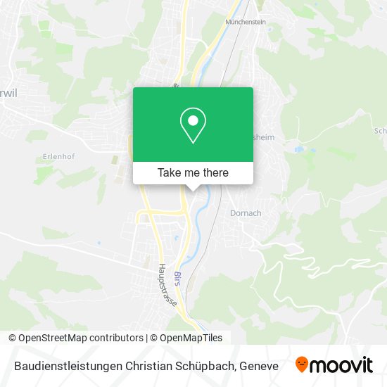 Baudienstleistungen Christian Schüpbach map