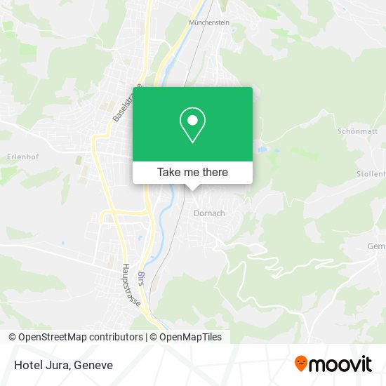 Hotel Jura map