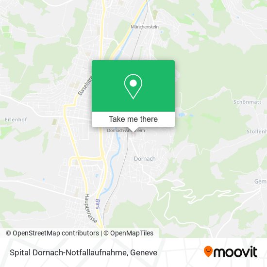 Spital Dornach-Notfallaufnahme map