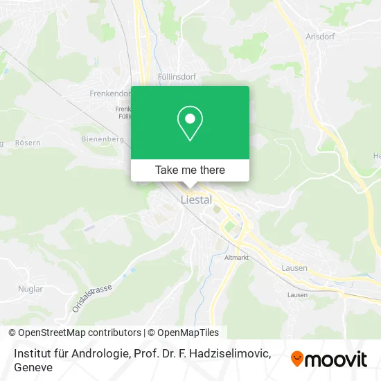 Institut für Andrologie, Prof. Dr. F. Hadziselimovic map