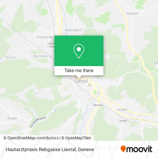 Hautarztpraxis Rebgasse Liestal map