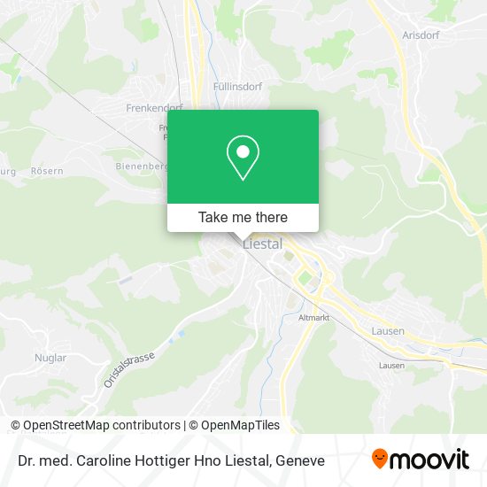 Dr. med. Caroline Hottiger Hno Liestal map