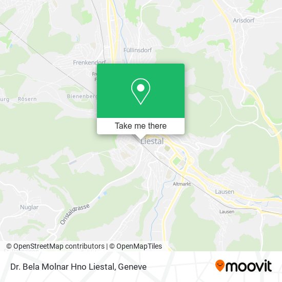 Dr. Bela Molnar Hno Liestal map