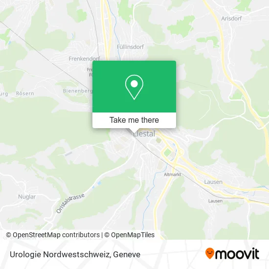 Urologie Nordwestschweiz map