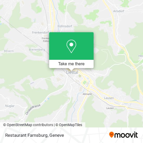 Restaurant Farnsburg map