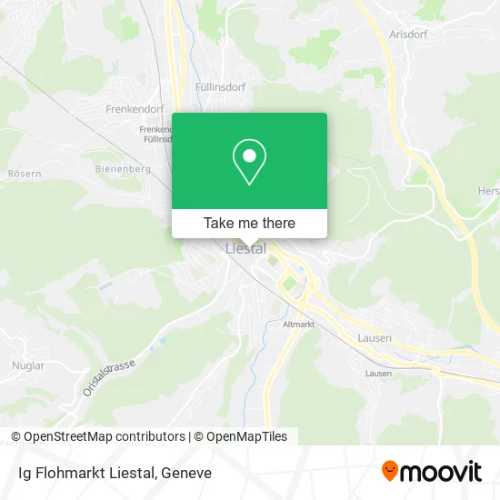 Ig Flohmarkt Liestal map