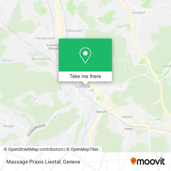 Massage Praxis Liestal map