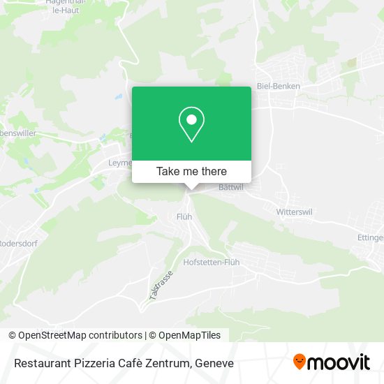 Restaurant Pizzeria Cafè Zentrum map
