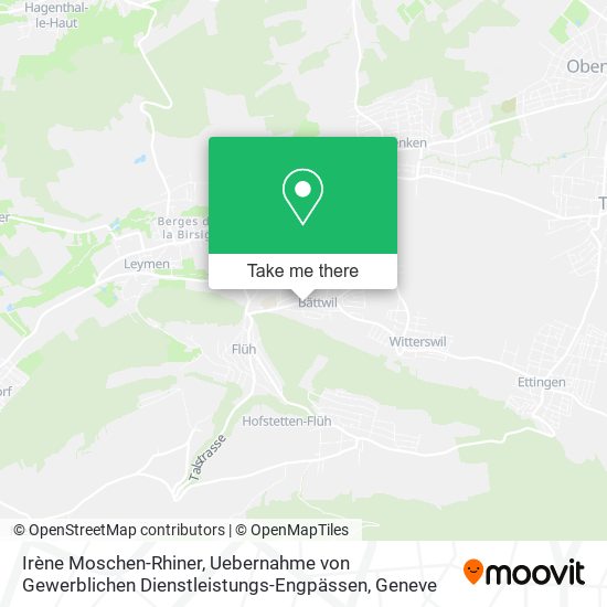 Irène Moschen-Rhiner, Uebernahme von Gewerblichen Dienstleistungs-Engpässen map