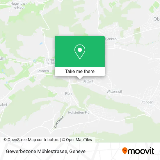 Gewerbezone Mühlestrasse map