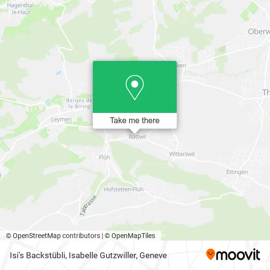 Isi's Backstübli, Isabelle Gutzwiller map