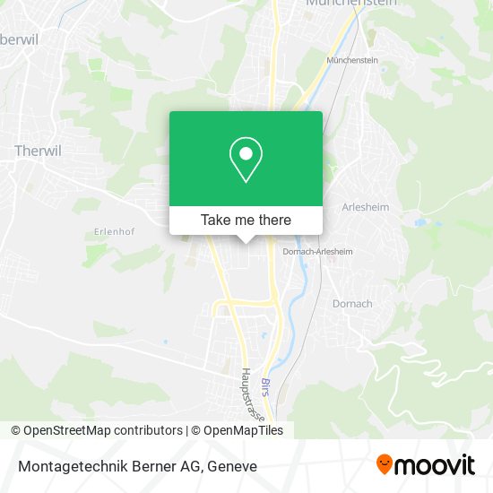 Montagetechnik Berner AG map