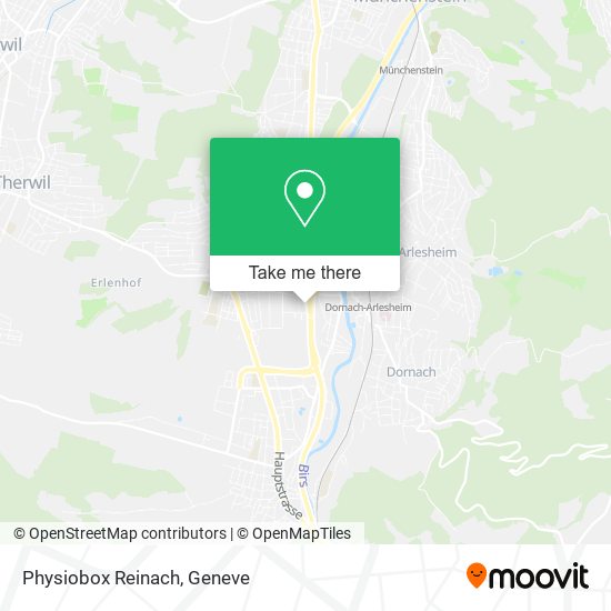 Physiobox Reinach map