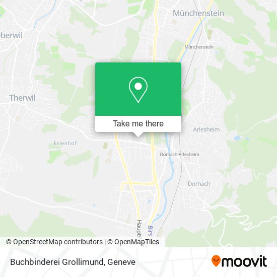 Buchbinderei Grollimund map
