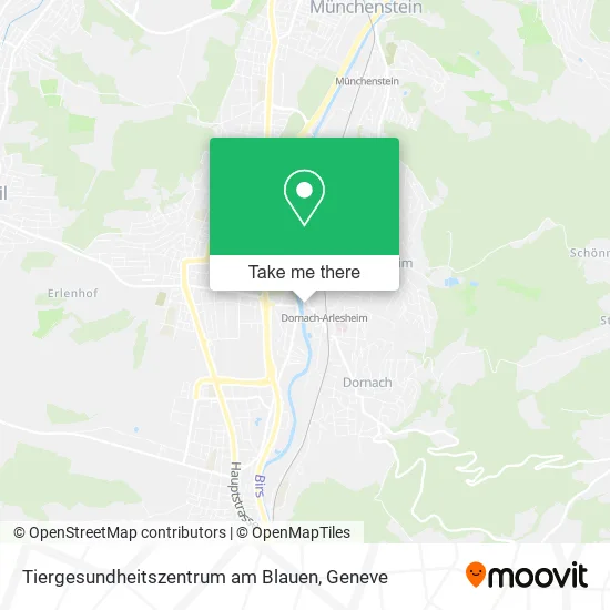 Tiergesundheitszentrum am Blauen map