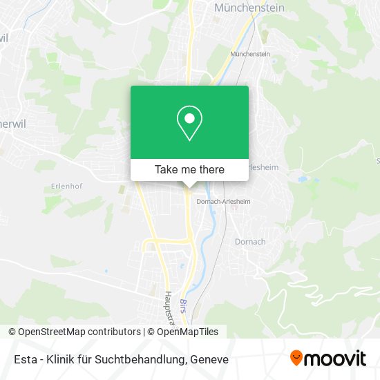 Esta - Klinik für Suchtbehandlung map