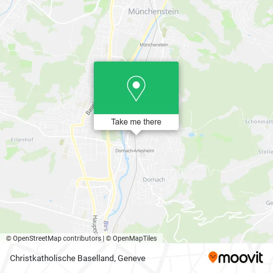 Christkatholische Baselland map