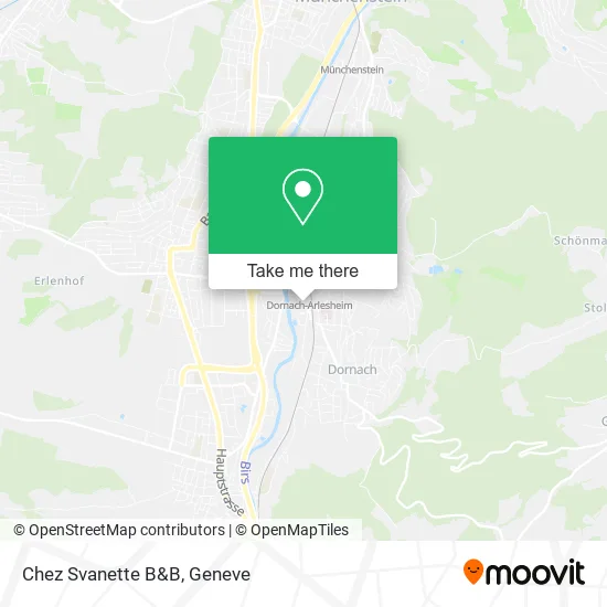 Chez Svanette B&B map