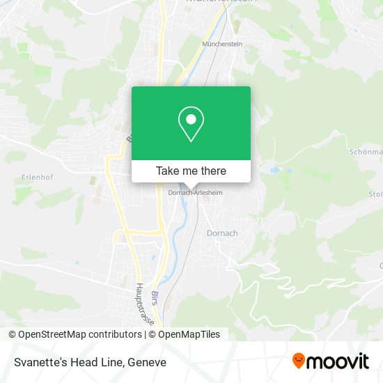 Svanette's Head Line map