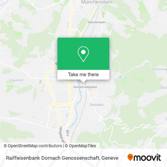 Raiffeisenbank Dornach Genossenschaft map