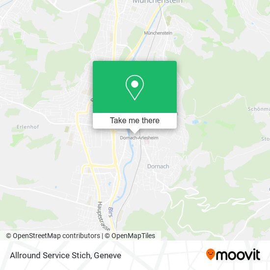 Allround Service Stich map