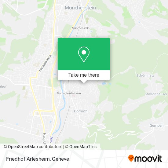 Friedhof Arlesheim map