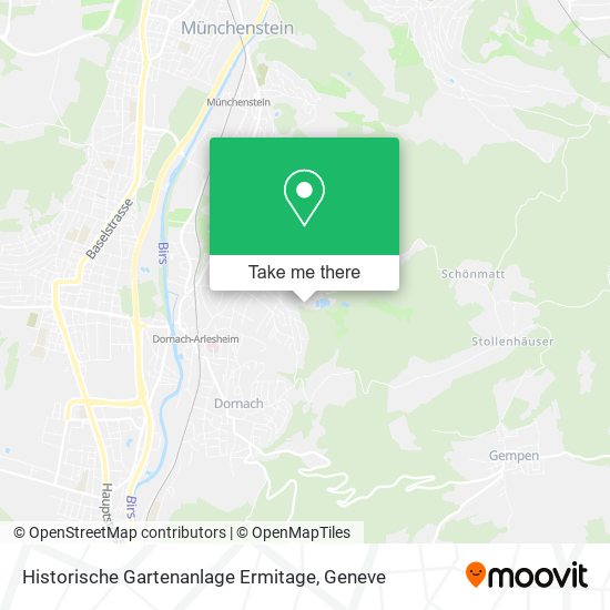 Historische Gartenanlage Ermitage map
