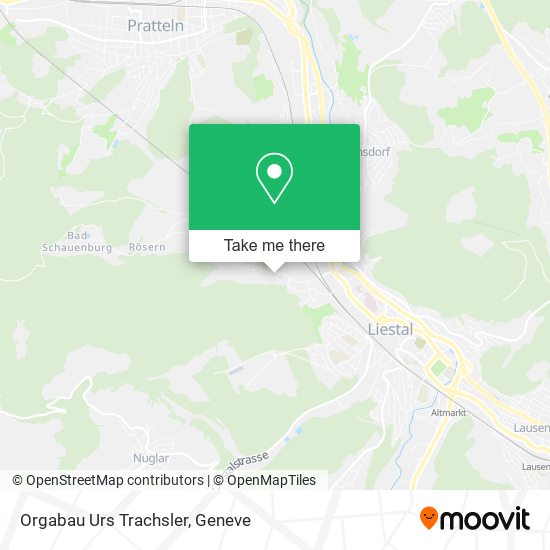 Orgabau Urs Trachsler map