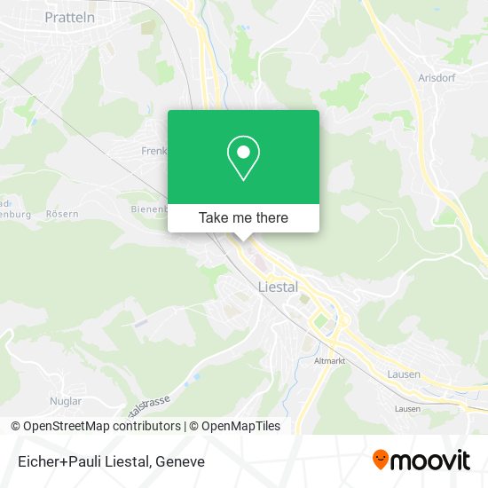 Eicher+Pauli Liestal map