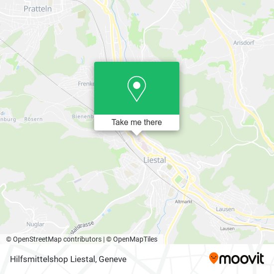 Hilfsmittelshop Liestal map