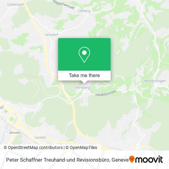 Peter Schaffner Treuhand-und Revisionsbüro map