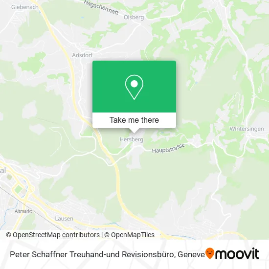 Peter Schaffner Treuhand-und Revisionsbüro map