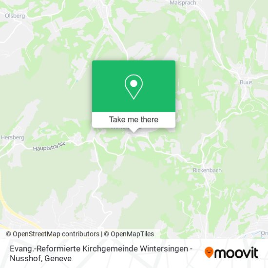 Evang.-Reformierte Kirchgemeinde Wintersingen - Nusshof map