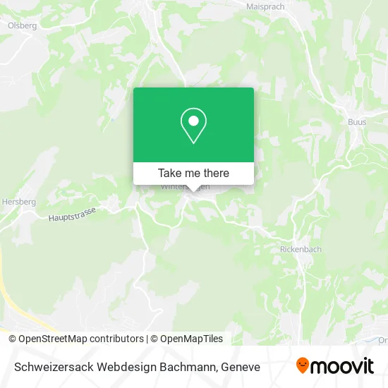 Schweizersack Webdesign Bachmann map