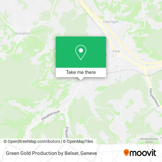 Green Gold Production by Belser map