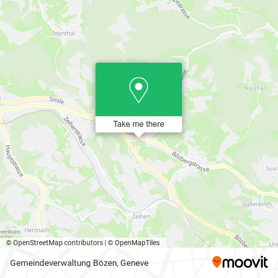 Gemeindeverwaltung Bözen map