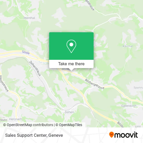 Sales Support Center map