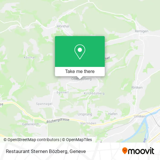 Restaurant Sternen Bözberg map