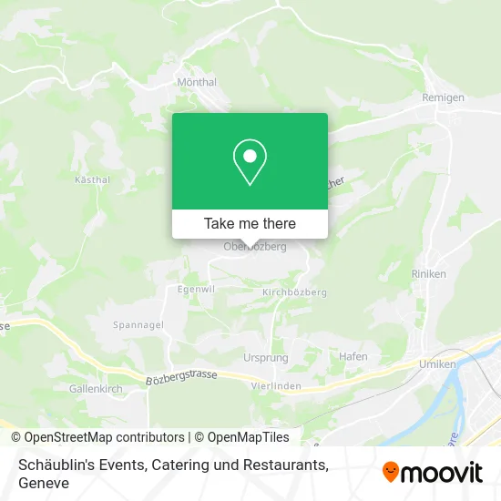Schäublin's Events, Catering und Restaurants map