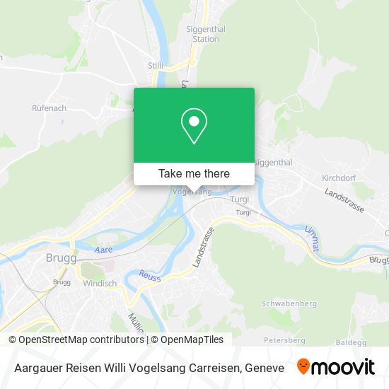 Aargauer Reisen Willi Vogelsang Carreisen map