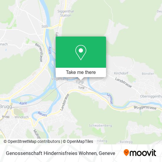 Genossenschaft Hindernisfreies Wohnen map