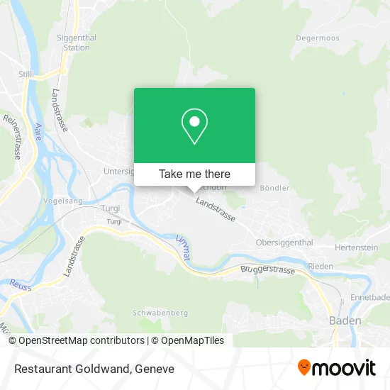 Restaurant Goldwand map