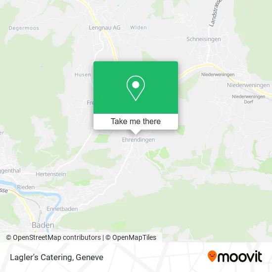 Lagler's Catering map