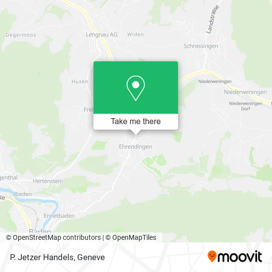 P. Jetzer Handels map