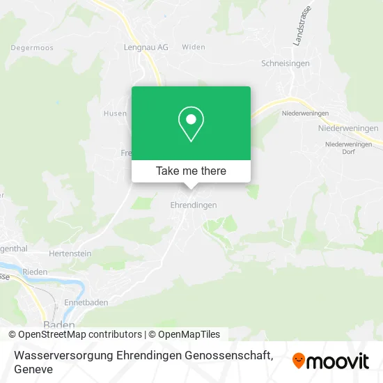 Wasserversorgung Ehrendingen Genossenschaft map