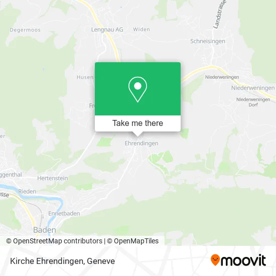 Kirche Ehrendingen map