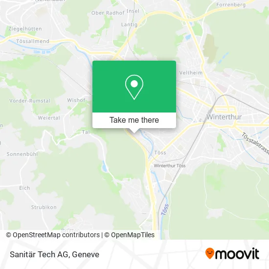 Sanitär Tech AG map