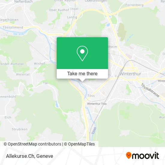Allekurse.Ch map