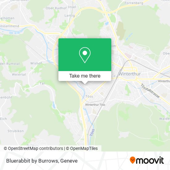 Bluerabbit by Burrows map