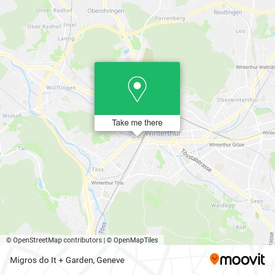 Migros do It + Garden map